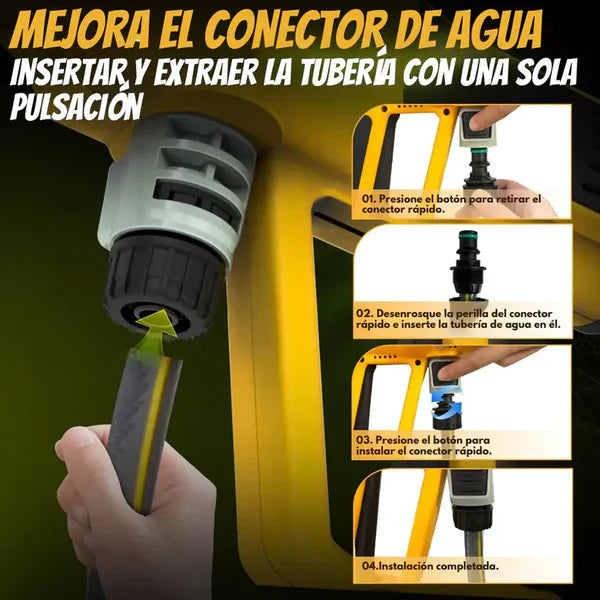 KIT ORIGINAL: Hidrolavadora Portatil + ACCESORIOS + 2 baterias de regallo 48V